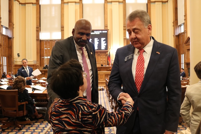 Martha working at the Capitol